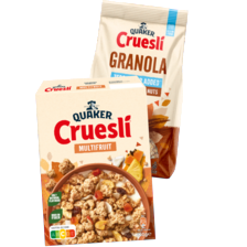 Quaker cruesli of granola